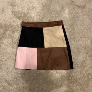 SHEIN ColorBlock Mini Skirt Size Small